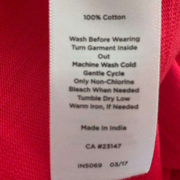 Talbots Red Ruffle Neck Dress - Picture 2 of 6